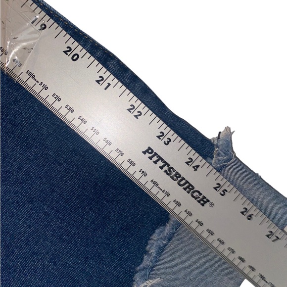 Mekool size 3x juniors? Wide leg cuffed jeans new - Picture 7 of 11